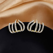 Korean Collection Golden Claw Earrings