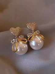Korean Collection Pearl of My Heart Earrings